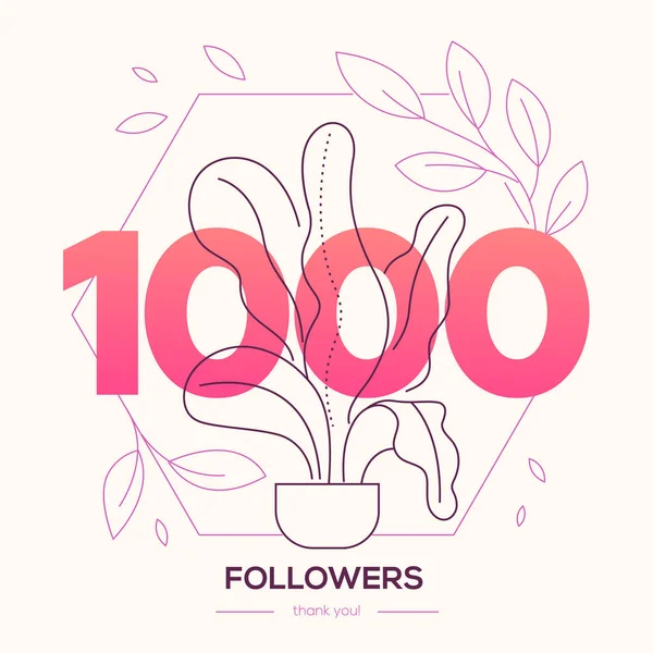 1000 followers Vector Art Stock Images | Depositphotos
