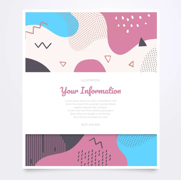 Brochure over abstracte achtergrond-moderne vector banner — Stockvector