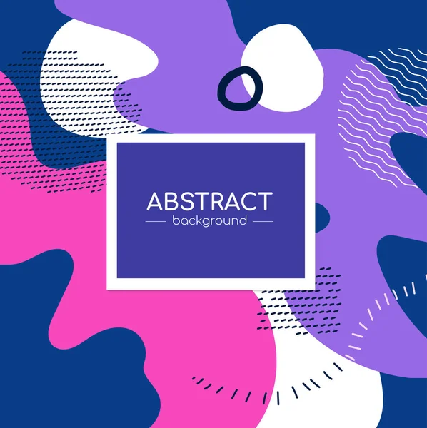 Mor ve pembe poster - modern vektör soyut afiş