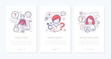 Çeşitlilik konsepti tasarım biçimi web pankartları