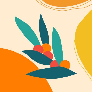 Çeşitli şekiller ve karalama nesneleri çizdim. Soyut modern trend vektör illüstrasyonu. Tüm elementler izole edildi