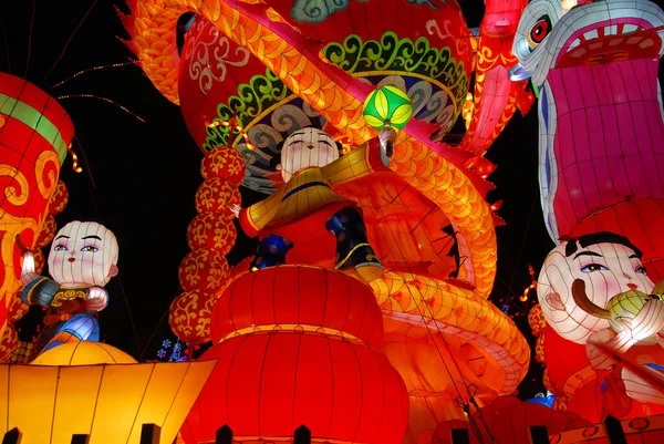 Zigong Lantern Festival Zigong Sichuan China Este Dos Maiores Festivais — Fotografia de Stock