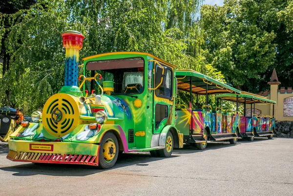 Bucharest Romania 2020 Train Ride Kids Children World Park Bucharest — Stock Photo, Image