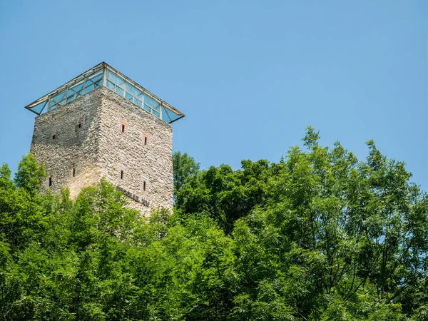 Brasov Rumänien 2020 Der Schwarze Turm Eine Mittelalterliche Turmabwehr Über — Stockfoto