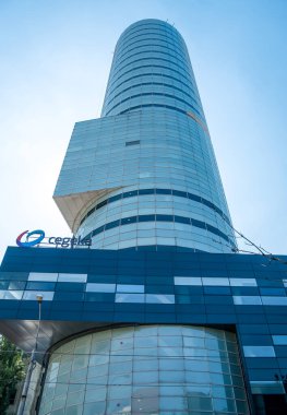 Bükreş / Romanya - 09.05.2020: Bükreş 'teki Çeçenistan ofis binası.