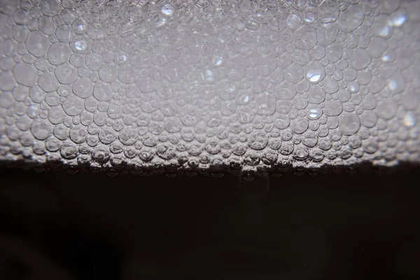 Біла піна бульбашки — стокове фото