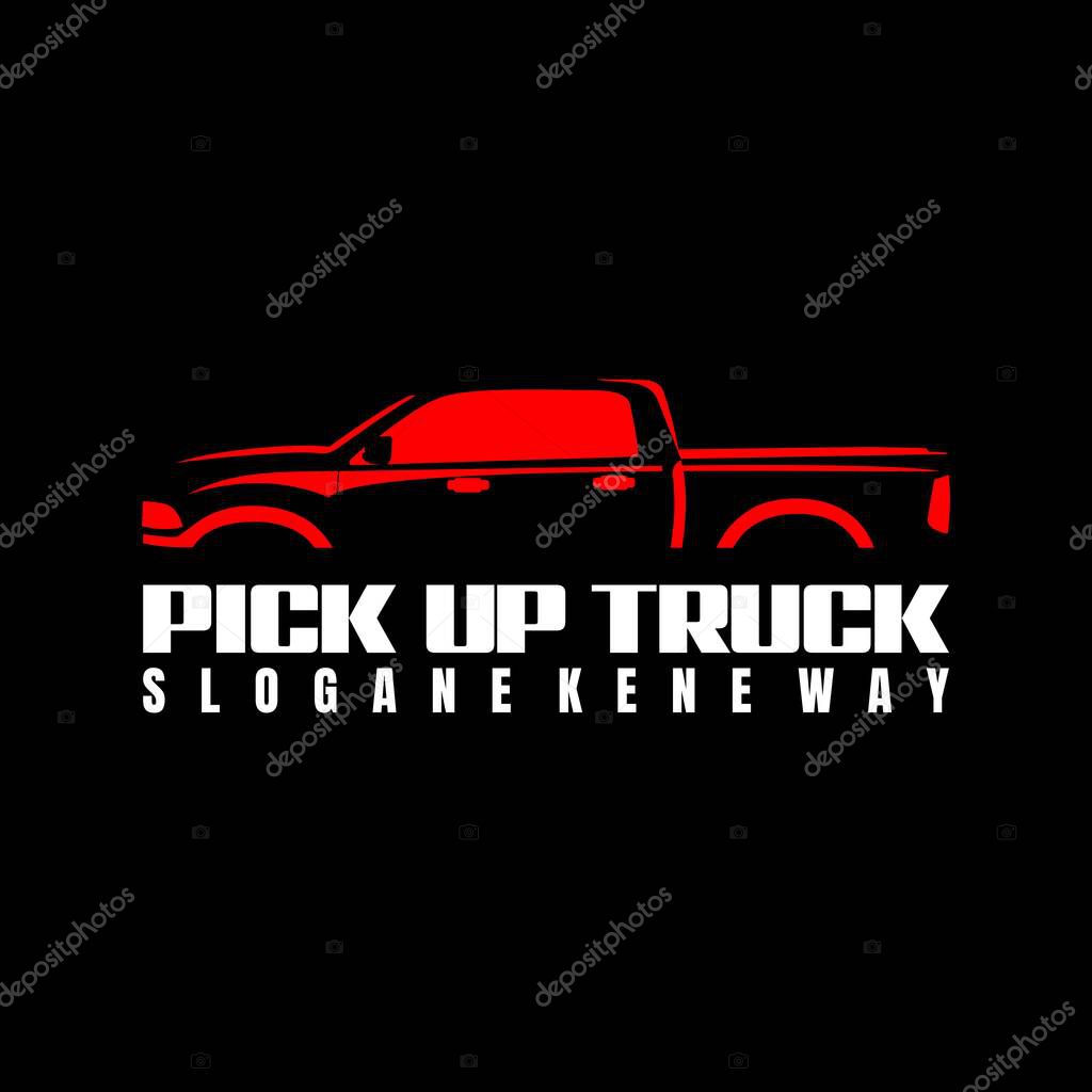Pick up logo design vector