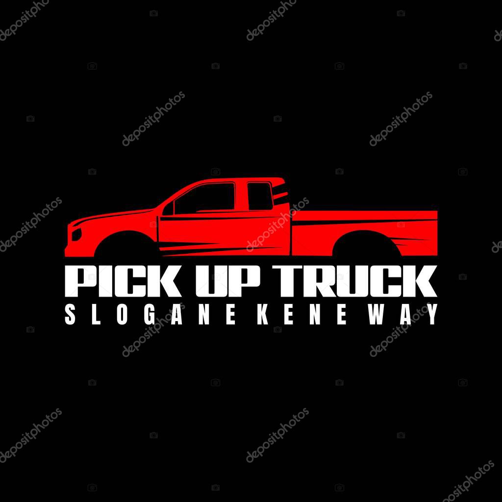 Pick up logo design vector