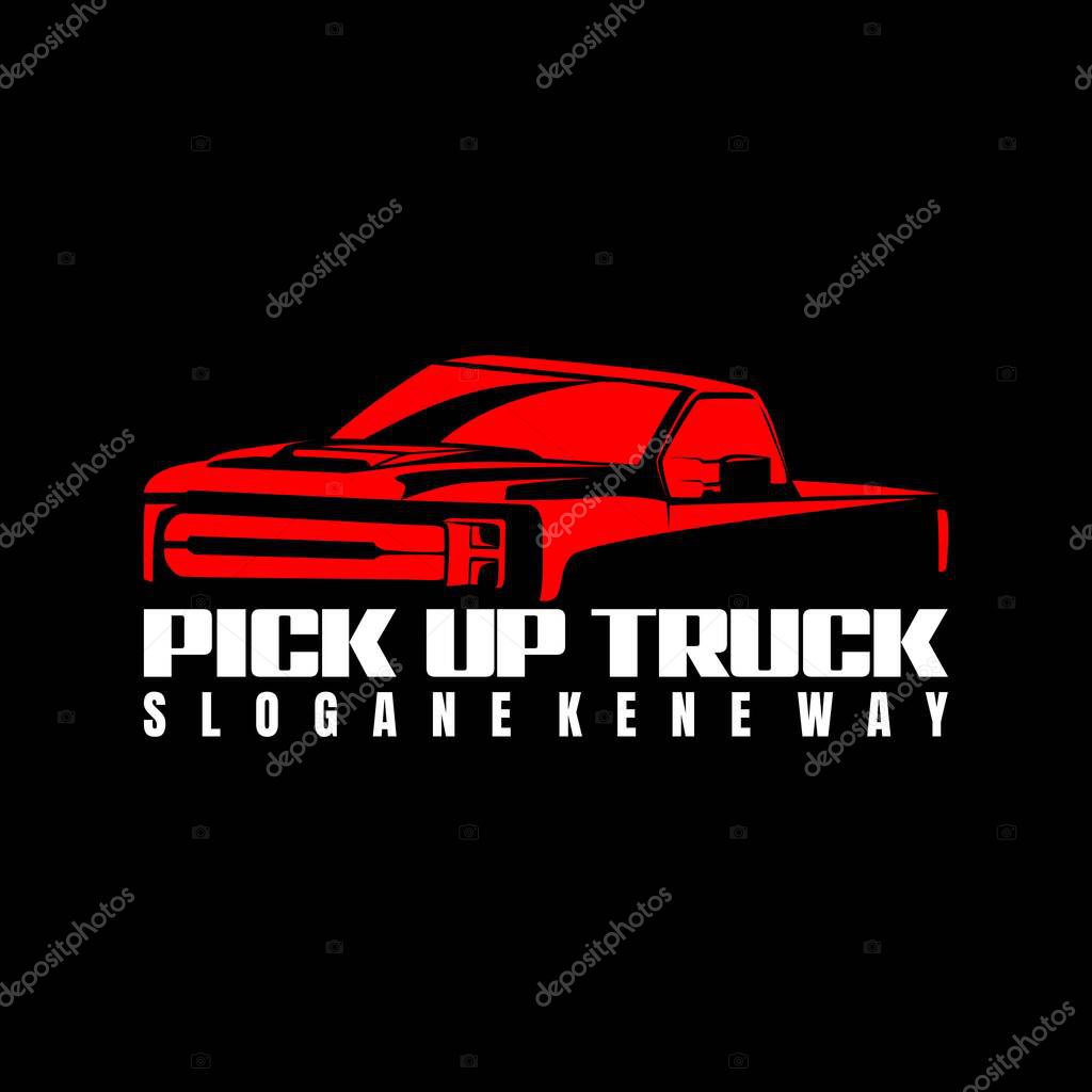 Pick up logo design vector