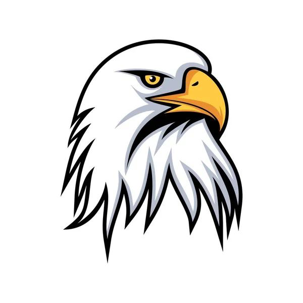 Eagle Head Logo Design Icon Illustration Vector — Vetor de Stock