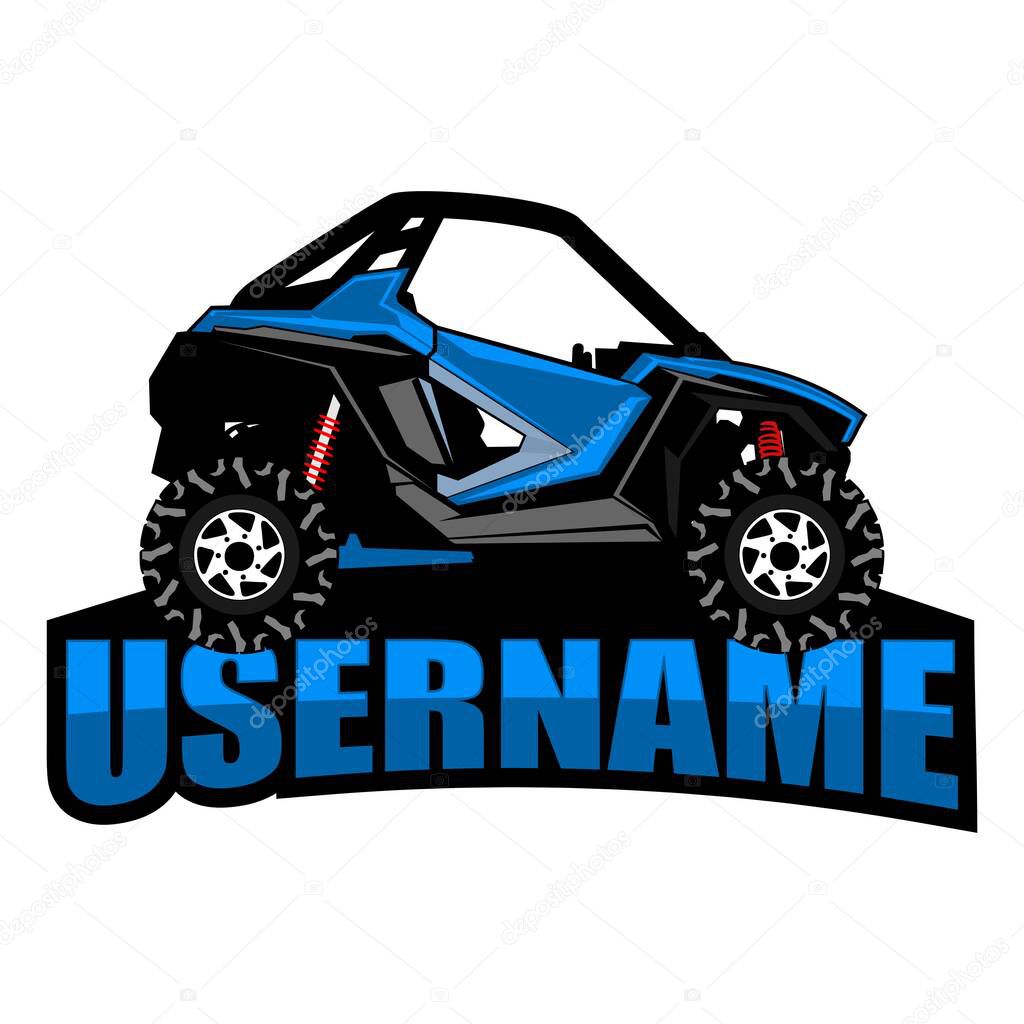 Utv logo design icon vector