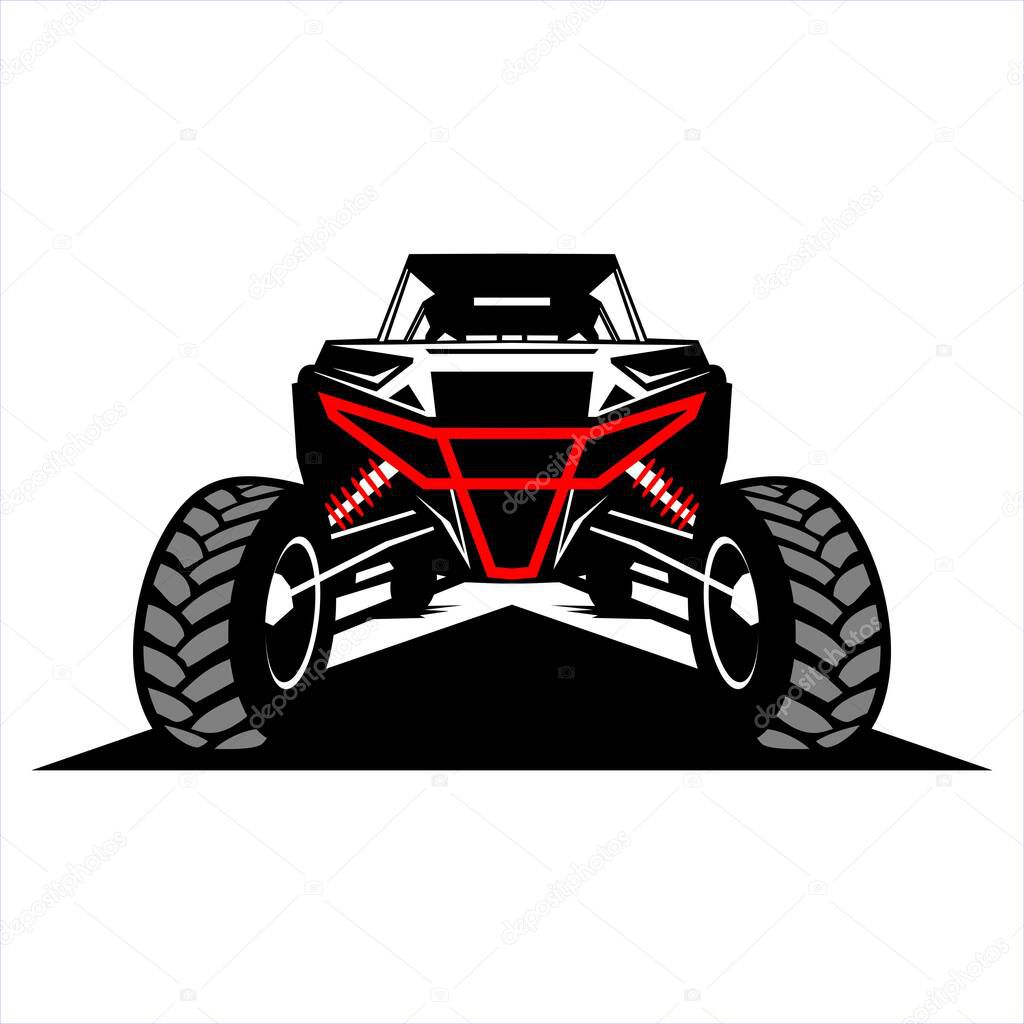 Utv logo design icon vector