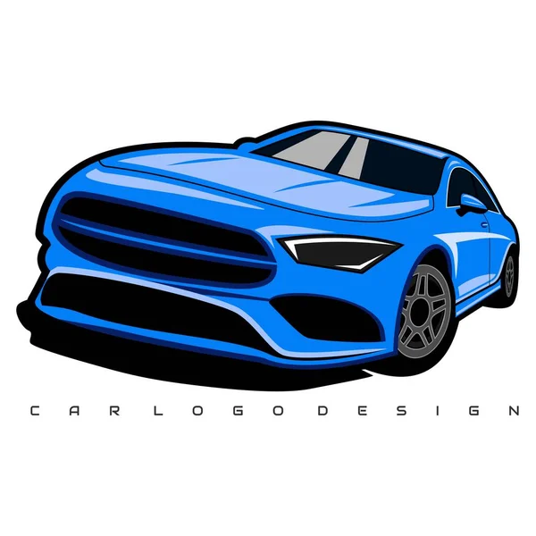 Auto Logo Design Ikone Vektor Illustration Vektor — Stockvektor