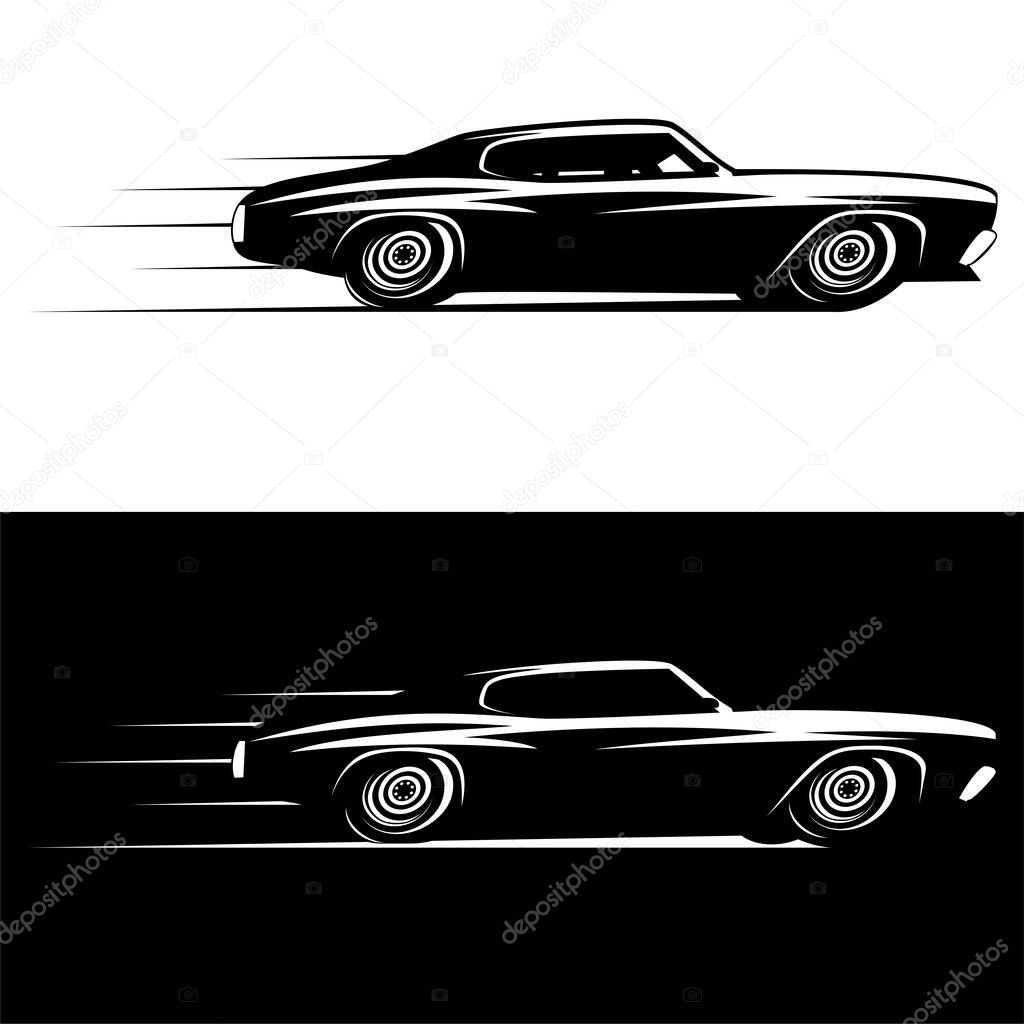 CAR CLASSIC DESIGN ICON VECTOR