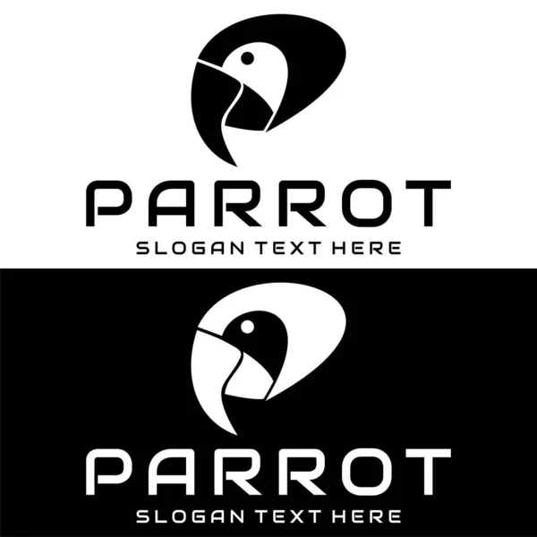 Вектор Логотипа Птиц Попугаев — стоковый вектор