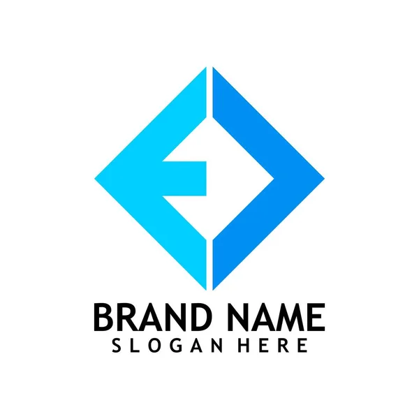Carta Vetor Design Logotipo —  Vetores de Stock