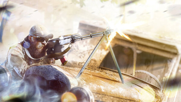 Штурм города солдатами спецназа
