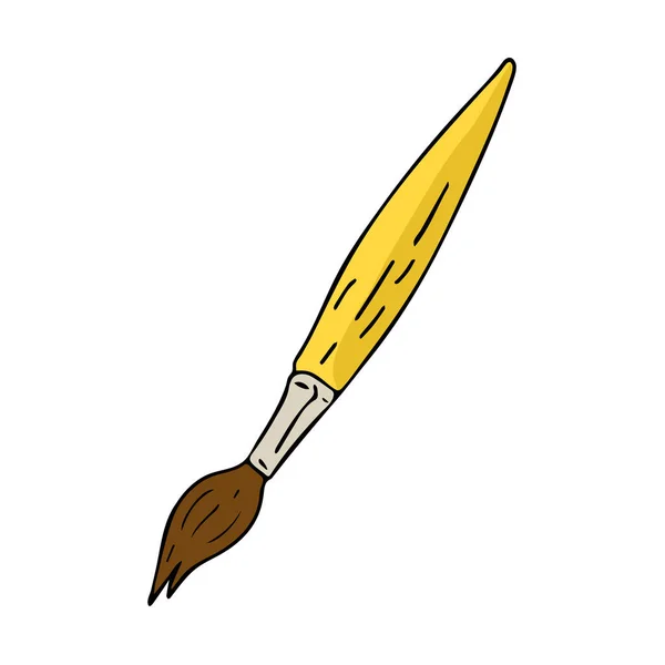 Drawn Doodle Style Vector Illustration Art Brush Stationery Study School — Stock Vector