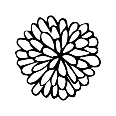 Karalama tarzında gelişen bir paskalya ve kasımpatı tomurcuğu. Çizim çizimi çizimi. Element elle çizilir ve beyaz bir arkaplanda izole edilir. Kartlar, davetiyeler, doğum günleri için..