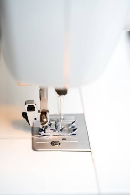 Closeup dikiş makinesi.