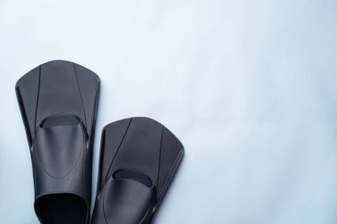 Mavi arka plan üzerinde flippers.