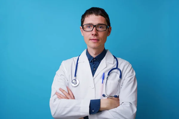 Portrait of doctor with stethoscope — Stock Photo, Image