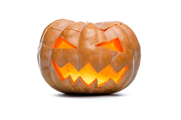 Foto da abóbora de Halloween. Assustador Jack OLantern — Fotografia de Stock