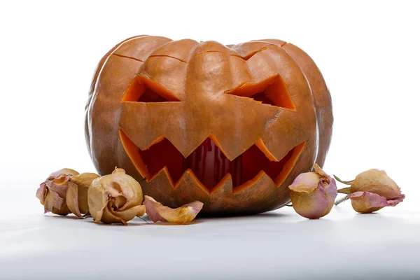 Foto van Halloween pompoen. Enge Jack Olantern — Stockfoto