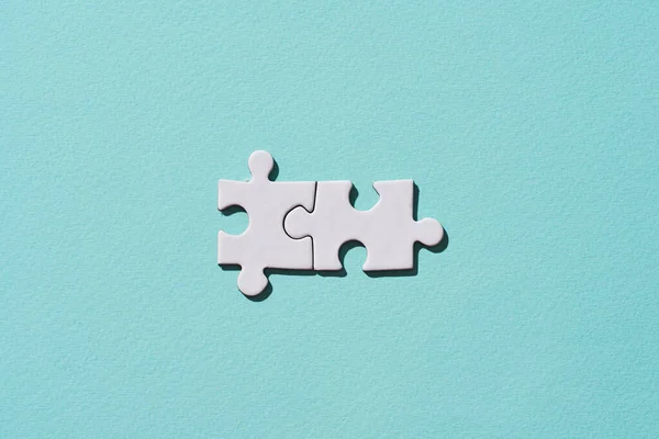 Két összekötő puzzle darab. — Stock Fotó