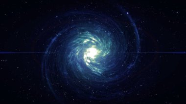 Derin uzaydaki Spiral Galaksi