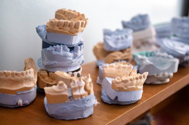 Masanın üzerinde birkaç çene modelleri