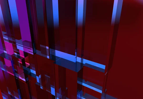 Purple and blue abstract three dimensional cube texture closup view.