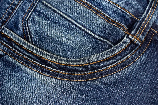 Jeans calças bolso fechar . — Fotografia de Stock