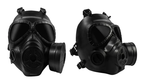 Geïsoleerd militair gasmasker. — Stockfoto