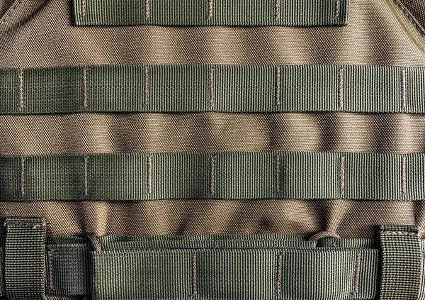 Photo Military Armor Vest Molle System Closeup View — Stock Photo, Image