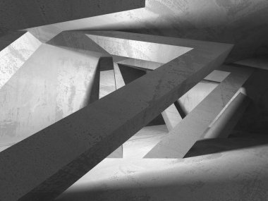 Soyut geometrik mimari arka plan beton doku ile