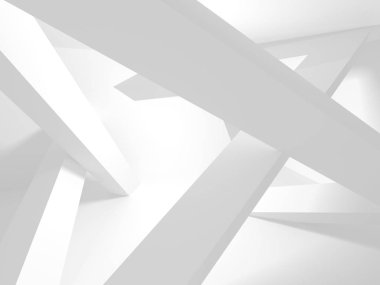 Soyut geometrik mimari arka planda beyaz gölgeler ile