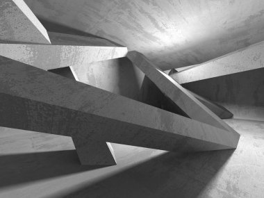 Soyut geometrik mimari arka plan beton doku ile