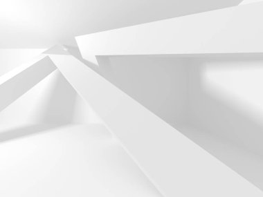Soyut geometrik mimari arka planda beyaz gölgeler ile