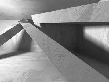 Soyut geometrik mimari arka plan beton doku ile