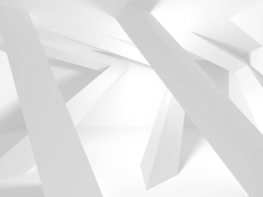 Soyut geometrik mimari arka planda beyaz gölgeler ile