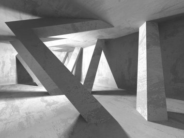 Soyut geometrik mimari arka plan beton doku ile