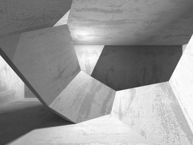 Soyut geometrik mimari arka plan beton doku ile