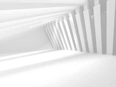 Soyut geometrik mimari arka planda beyaz gölgeler ile