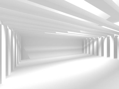 Soyut geometrik mimari arka planda beyaz gölgeler ile