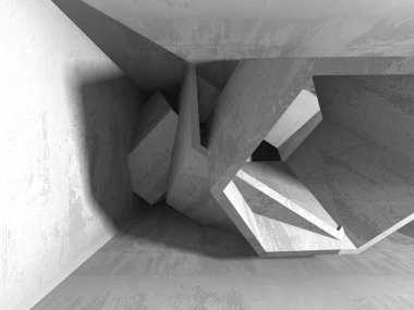 Soyut geometrik mimari arka plan beton doku ile