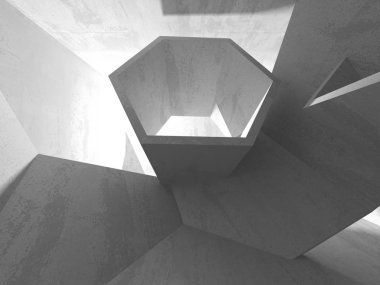 Soyut geometrik mimari arka plan beton doku ile