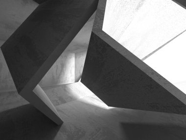 Soyut geometrik mimari arka plan beton doku ile