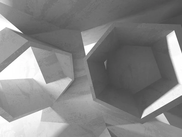 Abstrakte Geometrische Architektur Mit Betonstruktur — Stockfoto