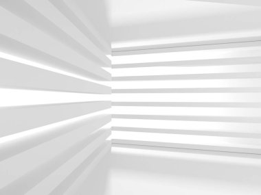 Soyut geometrik mimari arka planda beyaz gölgeler ile